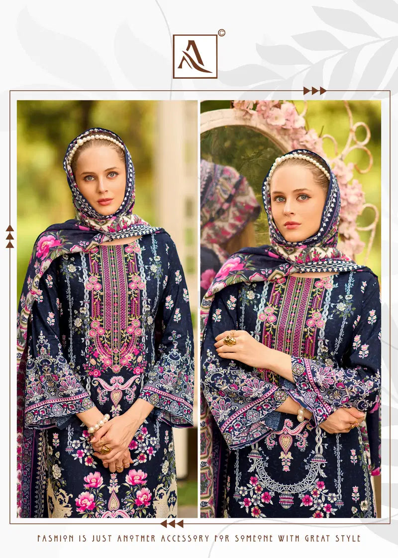 Alok Tahira Edition Vol 03 Viscose Rayon Embroidered Dress Material