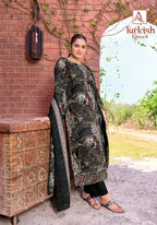 Alok Turkish Edition 11 Viscose Rayon Printed With Work Dress Material