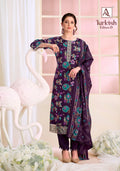 Alok Turkish Edition 13 Viscose Rayon Printed Dress Material