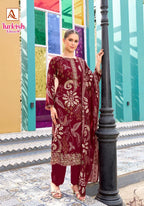 Alok Turkish Edition 14 Viscose Rayon Printed Dress Material