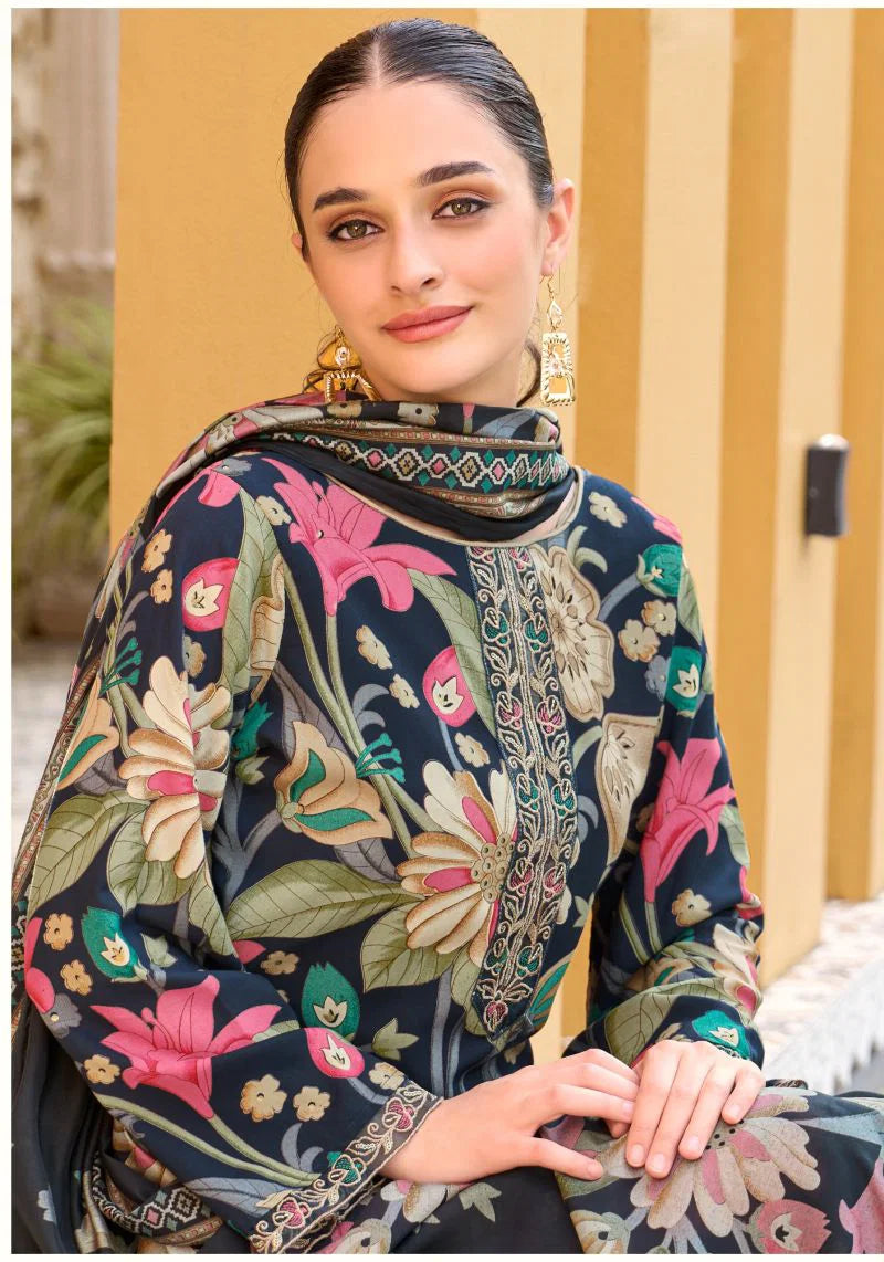 Alok Turkish Edition 14 Viscose Rayon Printed Dress Material