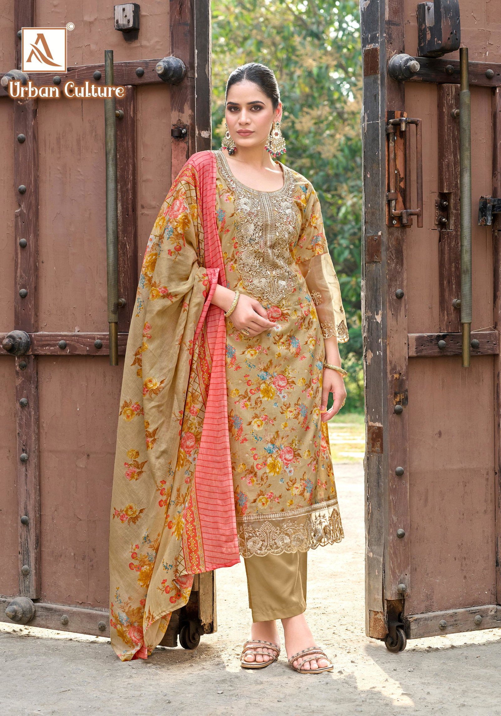 Alok Urban Culture Cotton Printed Designer Dress Material