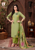 Alok Vedic Jam Digital Printed Dress Material