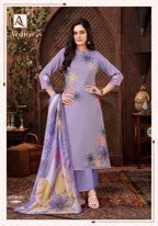 Alok Vedic Jam Digital Printed Dress Material