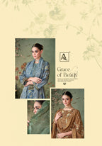 Alok Zarkan Queen Cambric Cotton Floral Print With Work Dress Material