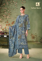 Alok Zarkan Queen Cambric Cotton Floral Print With Work Dress Material