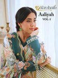 Alzohaib Aaliyah Vol 1 Chiffon Dupatta Cotton Embroidered Salwar Kameez