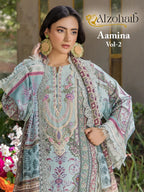 Alzohaib Aamina Vol 2 Cotton Dupatta Cotton Pakistani Salwar Kameez