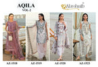 Alzohaib Aqila Vol 2 Chiffon Dupatta Cotton Embroidered Salwar Kameez