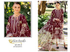 Alzohaib Az 1351 A To B Chiffon Dupatta Cotton Embroidered Salwar Kameez