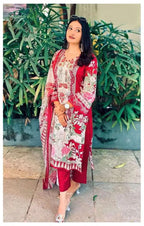 Alzohaib Az 1369 A Cotton Embroidered Salwar Kameez