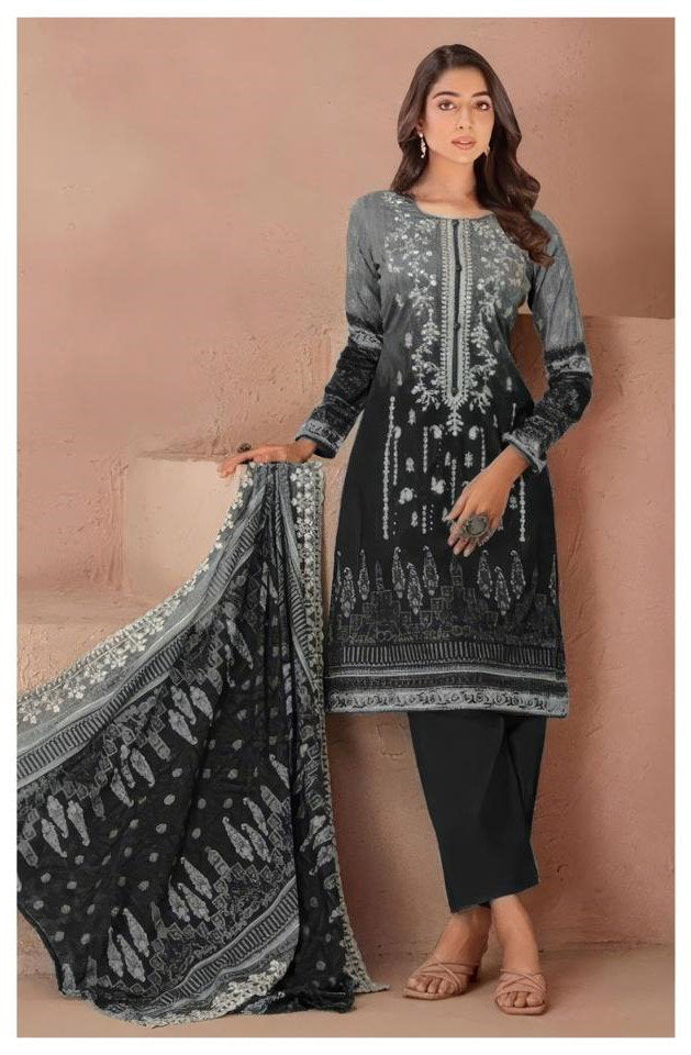 Alzohaib Az 1462 To 1463 Chiffon Dupatta Cotton Pakistani Salwar Kameez