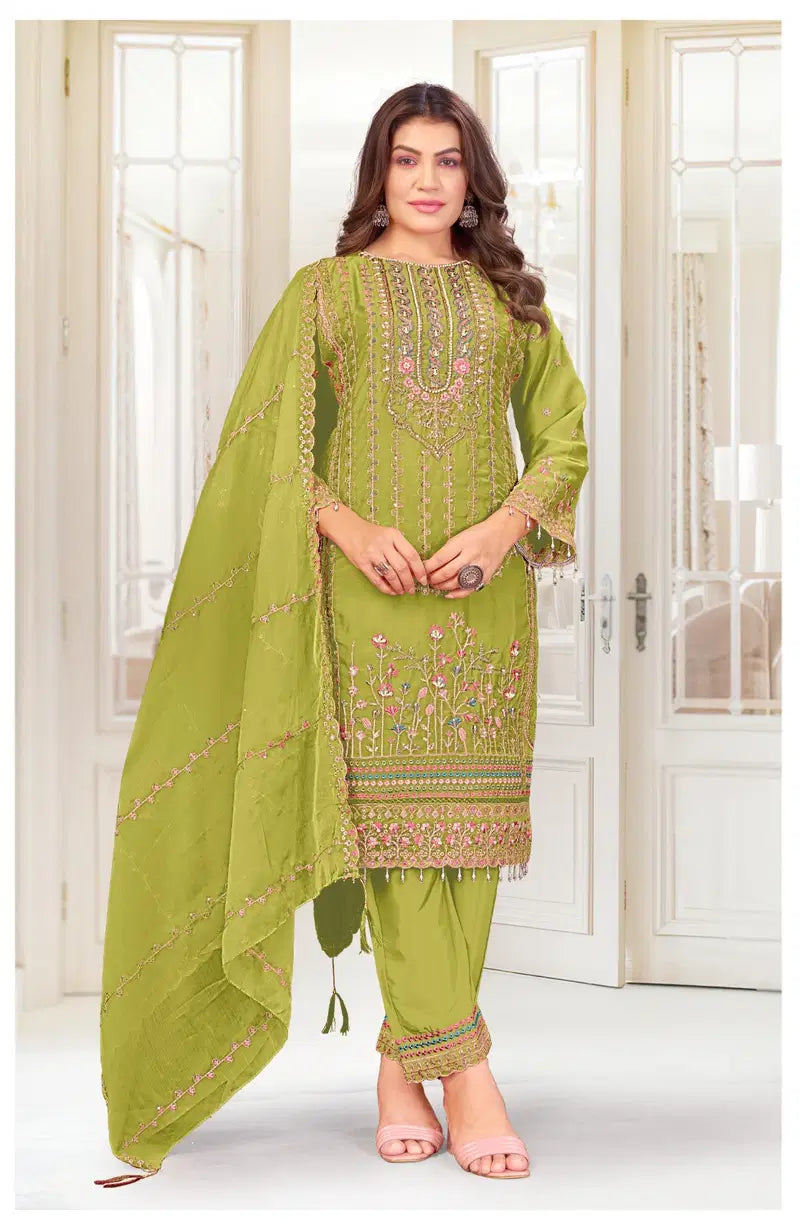 Alzohaib Az 1485 A To D Readymade Chiffon Pakistani Salwar Kameez