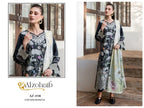 Alzohaib Az 1535 To 1538 Chiffon Dupatta Cotton Embroidered Salwar Kameez
