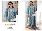 Alzohaib Az 1535 To 1538 Chiffon Dupatta Cotton Embroidered Salwar Kameez