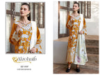 Alzohaib Az 1535 To 1538 Chiffon Dupatta Cotton Embroidered Salwar Kameez
