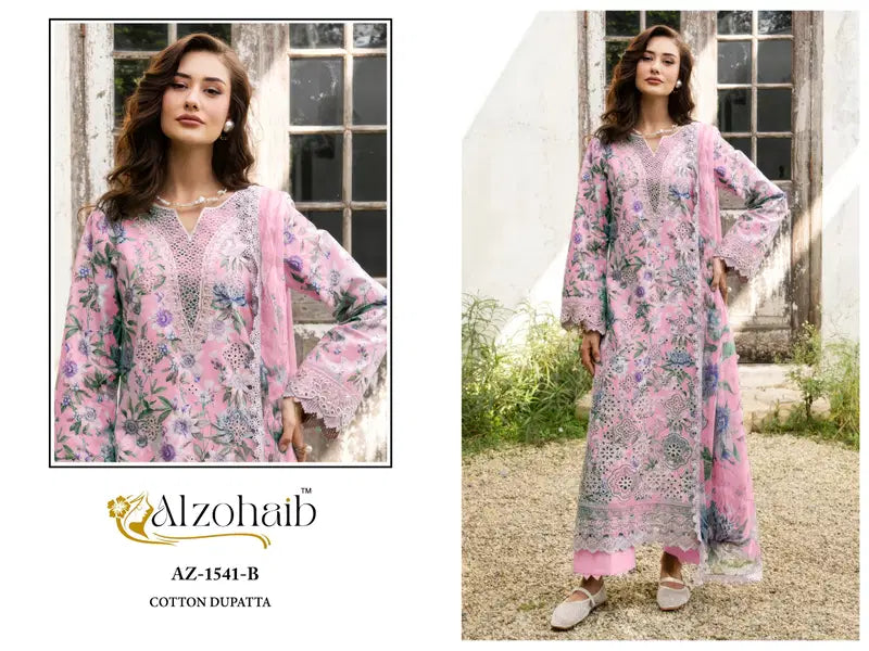 Alzohaib Innaya Vol 1 Cotton Dupatta Cotton Embroidered Salwar Kameez