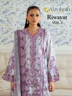 Alzohaib Riwayat Vol 2 Cotton Dupatta Cotton Pakistani Salwar Kameez