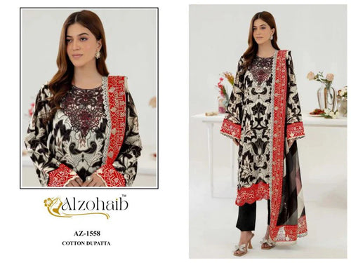 Alzohaib Zoya Vol 2 Cotton Dupatta Cotton Patch Work Pakistani Salwar kameez Collection