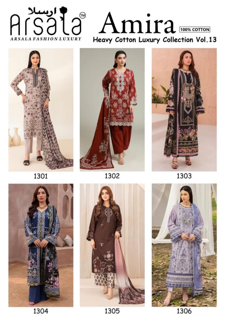 Arsala Amira Vol-13 – Karachi Readymade Kurti Pant With Dupatta