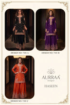 Aurraa Haseen Chinon Embroidered Salwar Kameez