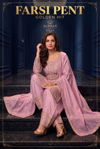 Aurraa Kiyaa Simar Silk With Daman Work Farshi Salwar Kameez