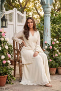 Aurraa Servani Chinon Beads Work Kurti With Sharara Dupatta Collection