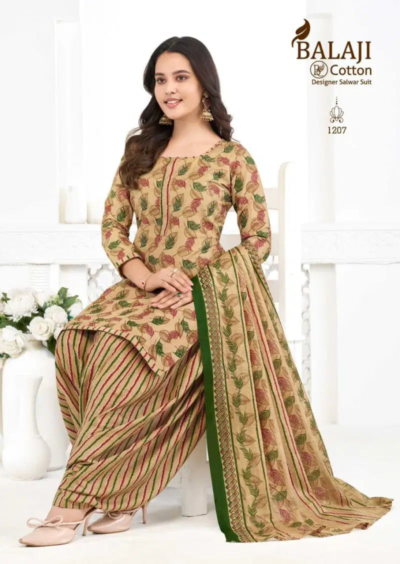 Balaji Sui Dhaga Vol 12 Readymade Cotton Patiyala Dress
