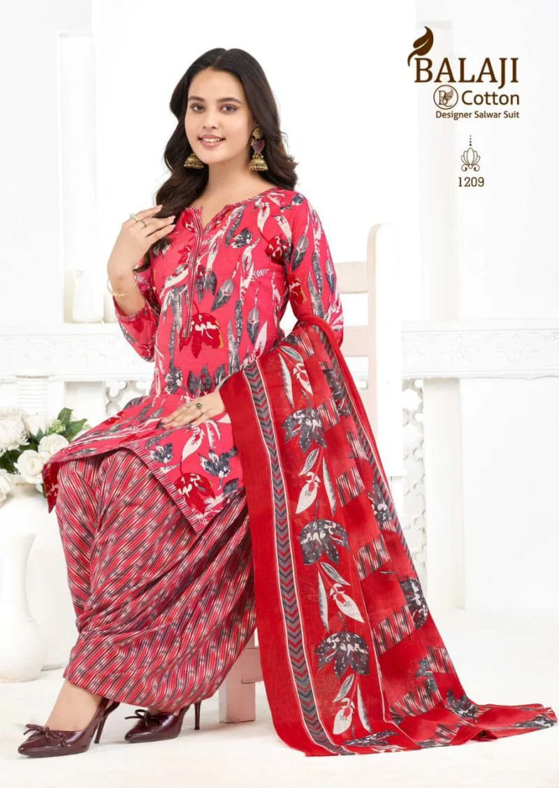 Balaji Sui Dhaga Vol 12 Readymade Cotton Patiyala Dress