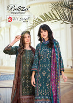 Belliza Bin Saeed Vol 10 Cotton Digital Printed Dress Material Collection