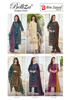 Belliza Bin Saeed Vol 10 Cotton Digital Printed Dress Material Collection