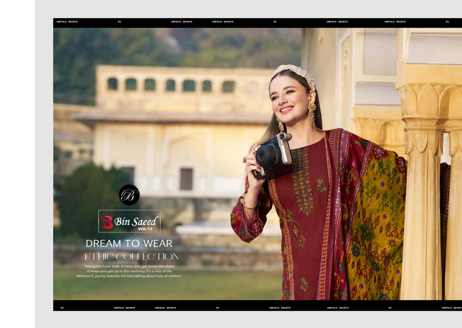 Belliza Bin Saeed Vol 11 Cotton Digital Print With Embroidery Dress Material