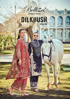 Belliza Dilkhush Vol 2 Viscose Rayon Digital Printed Dress Material Collection