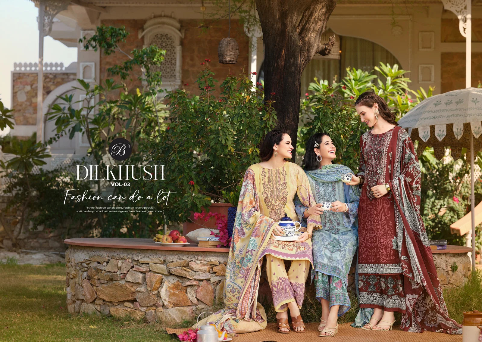 Belliza Dilkhush Vol 3 Viscose Rayon Digital Printed Dress Material