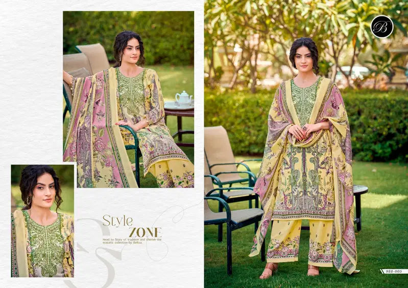 Belliza Dilshad Vol 6 Pure Viscose Rayon Digital Printed Dress Material