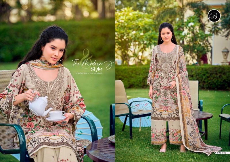 Belliza Dilshad Vol 6 Pure Viscose Rayon Digital Printed Dress Material