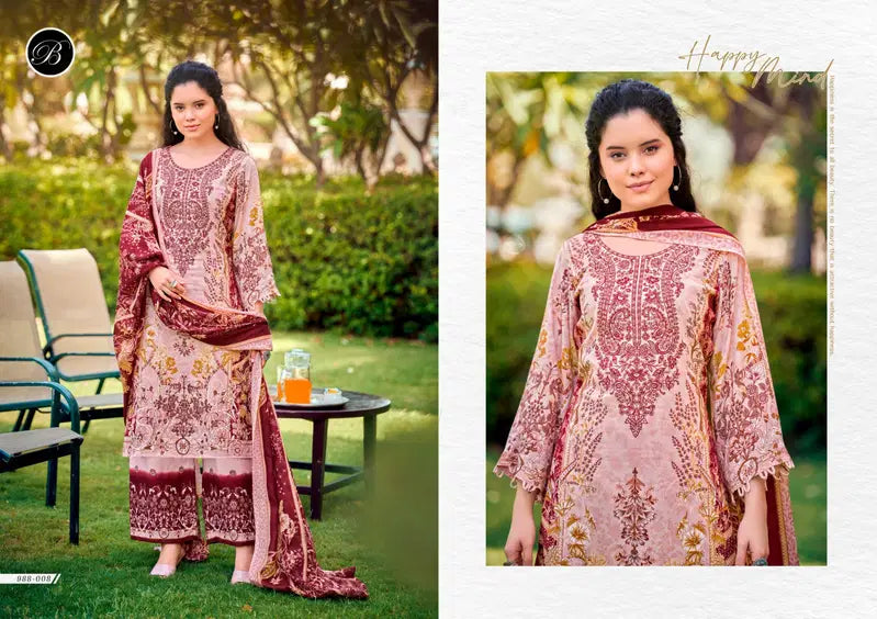 Belliza Dilshad Vol 6 Pure Viscose Rayon Digital Printed Dress Material