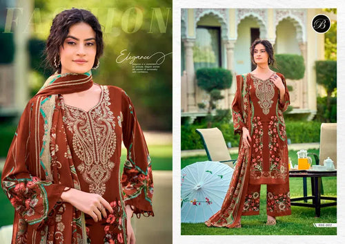 Belliza Dilshad Vol 6 Pure Viscose Rayon Digital Printed Dress Material