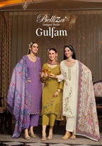 Belliza Gulfam Modal Muslin Heavy Embroidered Salwar Kameez Collection