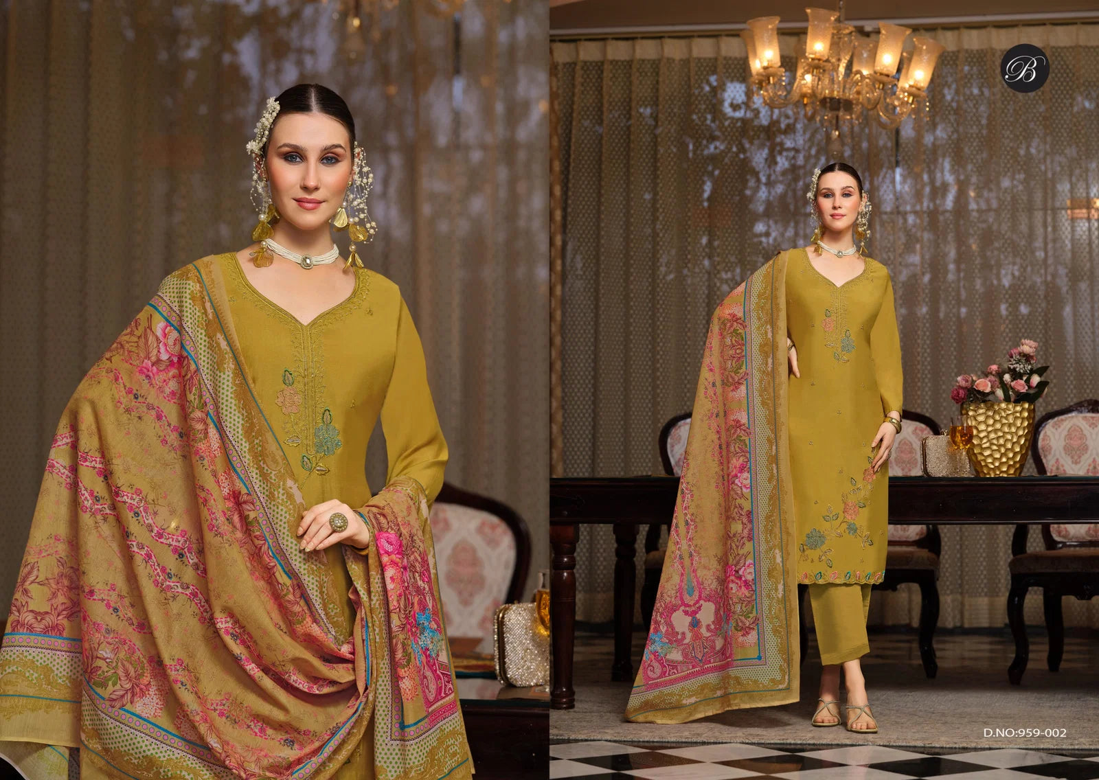 Belliza Gulfam Modal Muslin Heavy Embroidered Salwar Kameez Collection