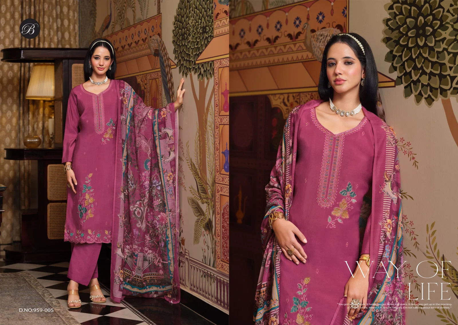 Belliza Gulfam Modal Muslin Heavy Embroidered Salwar Kameez Collection
