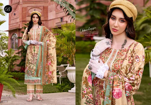 Belliza Gulistaan Cotton Digital Printed Dress Material