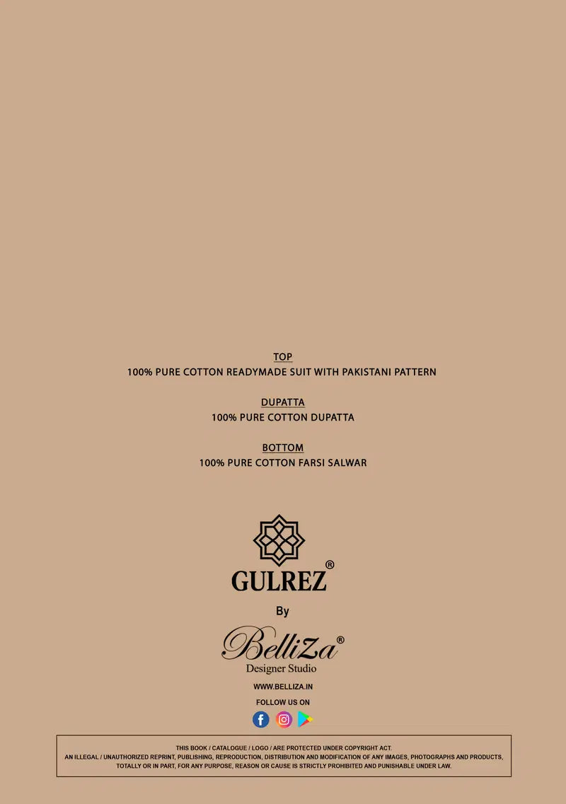 Belliza Gulrez Florance Cotton Digital Printed Salwar Kameez