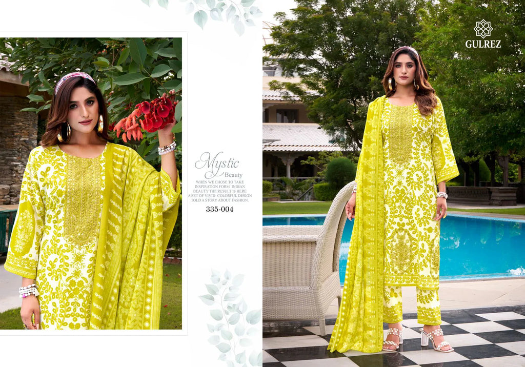 Belliza Gulrez Mahnoor Cotton Print With Embroidery Worked Salwar Kameez Collection