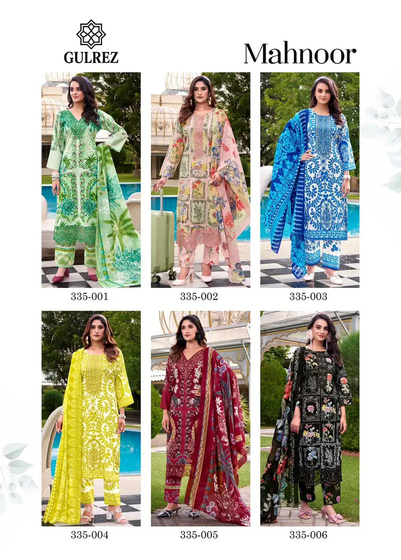 Belliza Gulrez Mahnoor Cotton Print With Embroidery Worked Salwar Kameez Collection