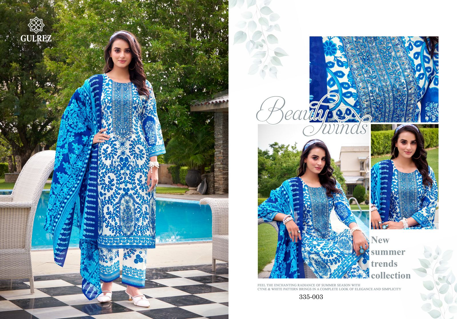 Belliza Gulrez Mahnoor Cotton Print With Embroidery Worked Salwar Kameez Collection