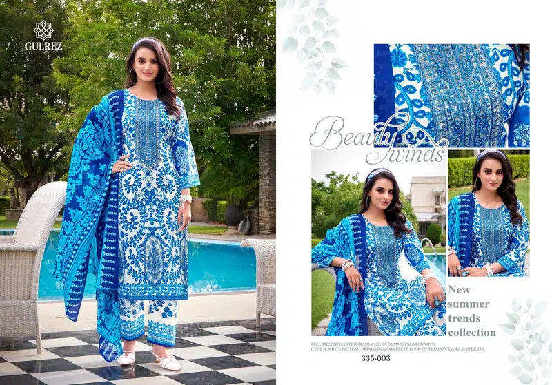 Belliza Gulrez Mahnoor Cotton Print With Embroidery Worked Salwar Kameez Collection