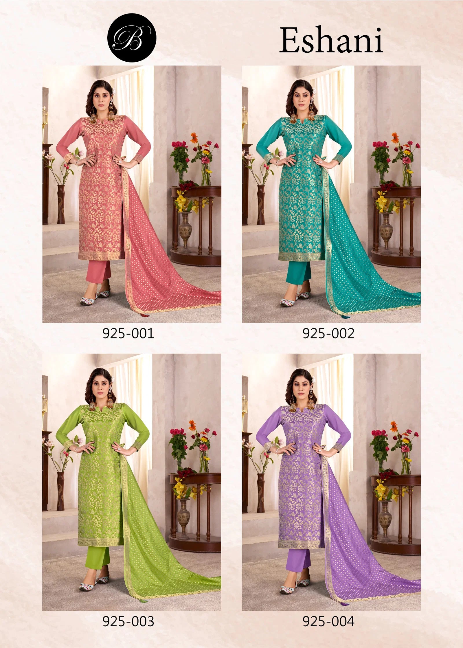 Belliza Ishani Viscose Dola Silk Jacquard Worked Salwar Kameez Collection