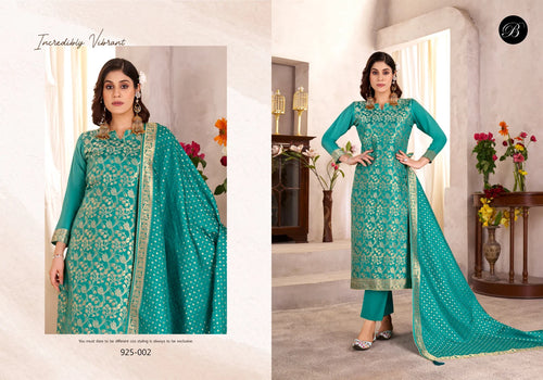 Belliza Ishani Viscose Dola Silk Jacquard Worked Salwar Kameez Collection