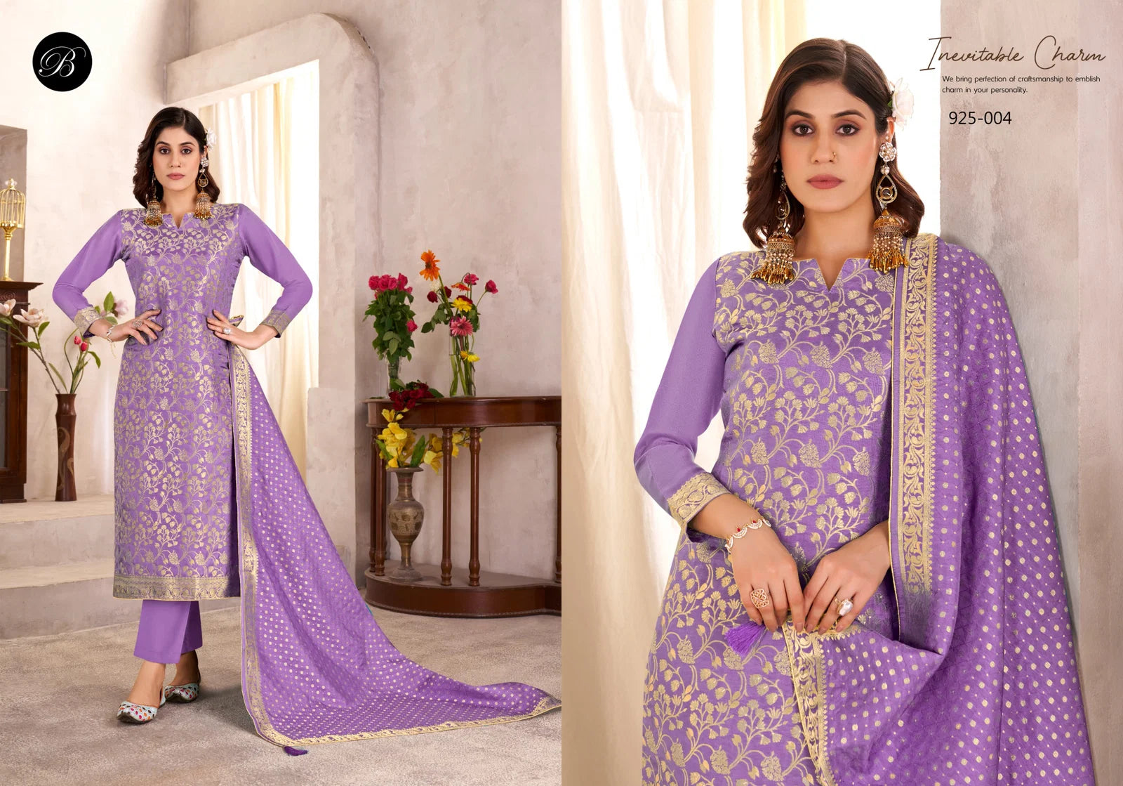 Belliza Ishani Viscose Dola Silk Jacquard Worked Salwar Kameez Collection